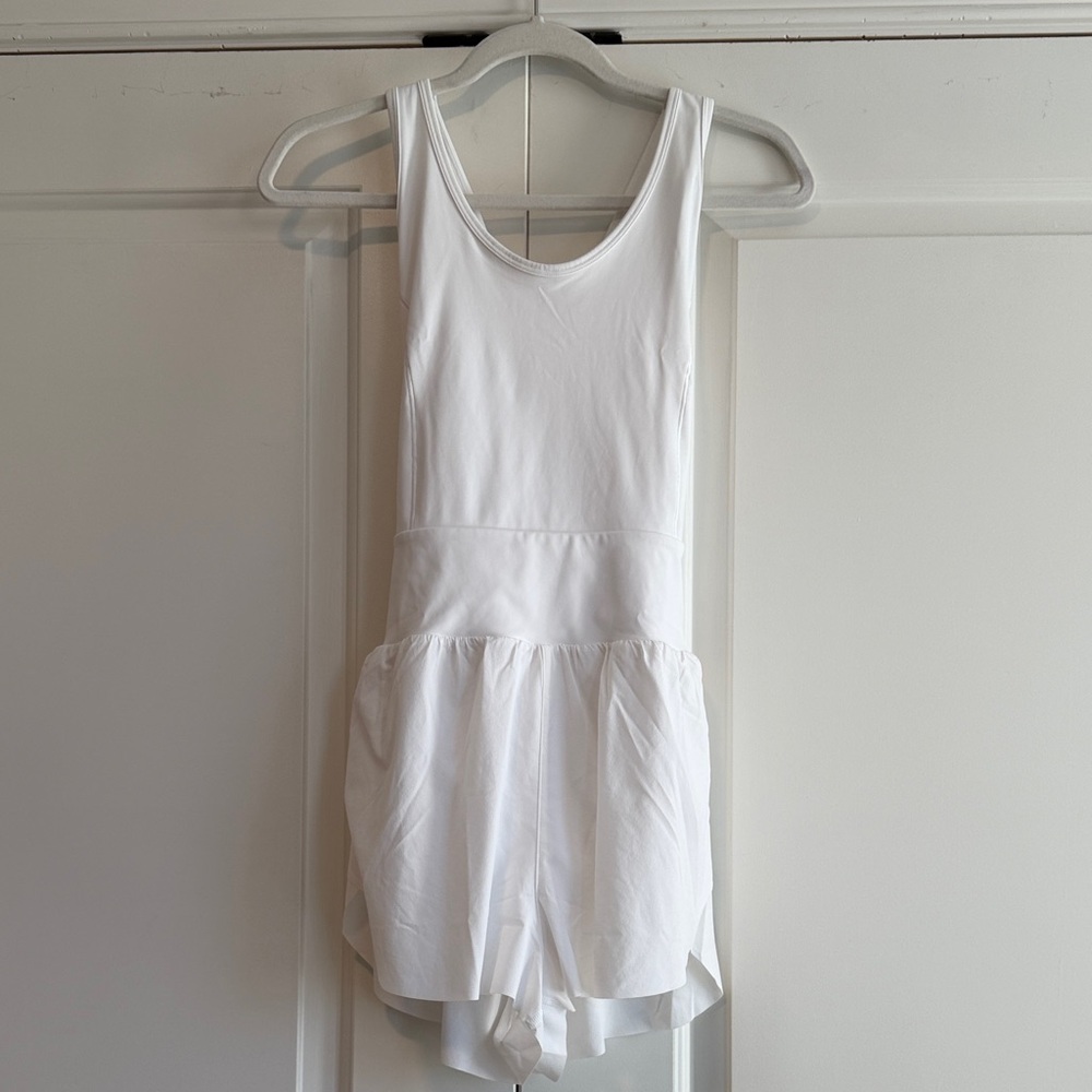 White Athleta Romper size small